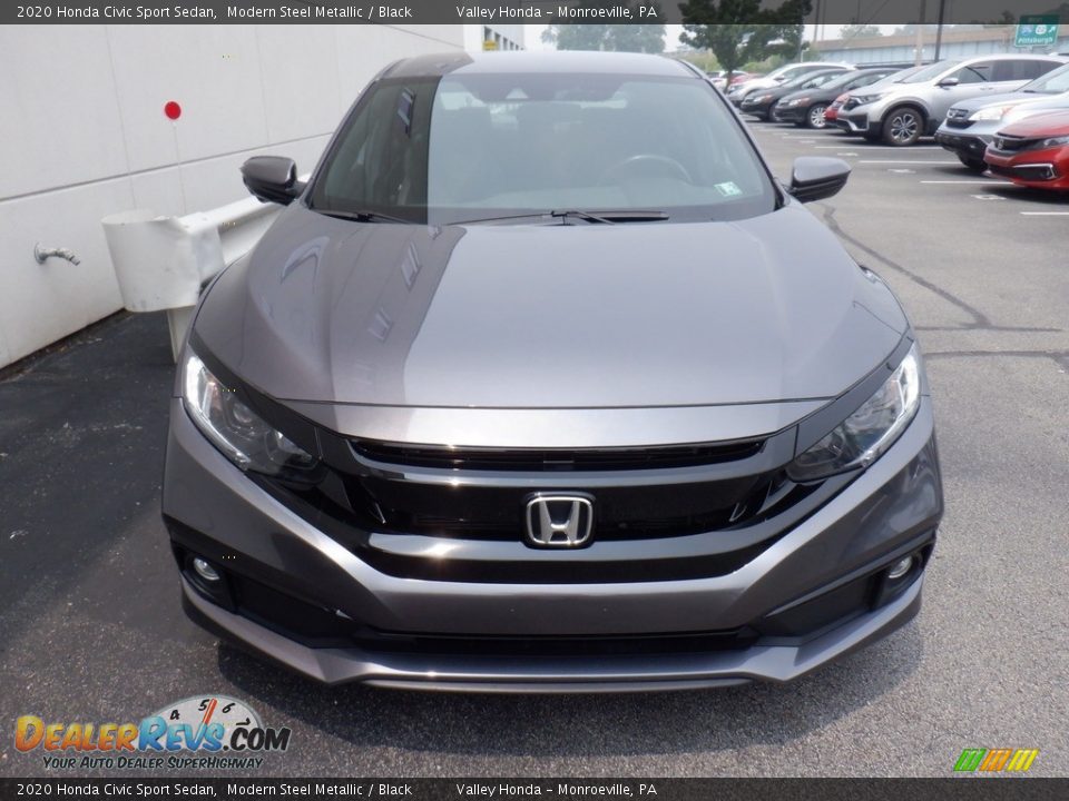 2020 Honda Civic Sport Sedan Modern Steel Metallic / Black Photo #3