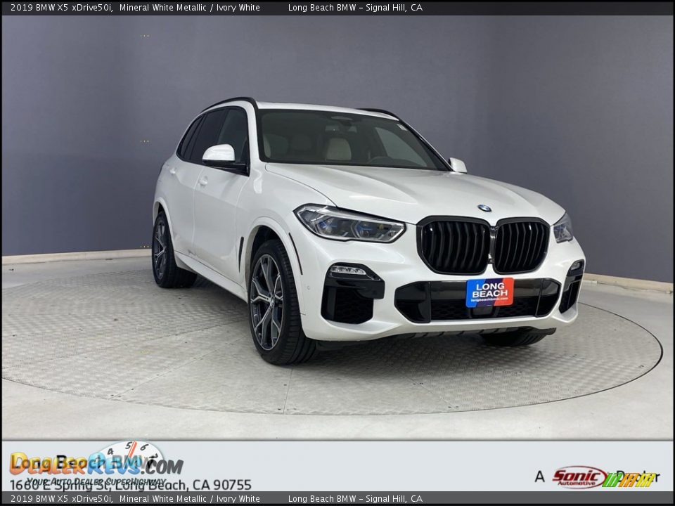 2019 BMW X5 xDrive50i Mineral White Metallic / Ivory White Photo #1