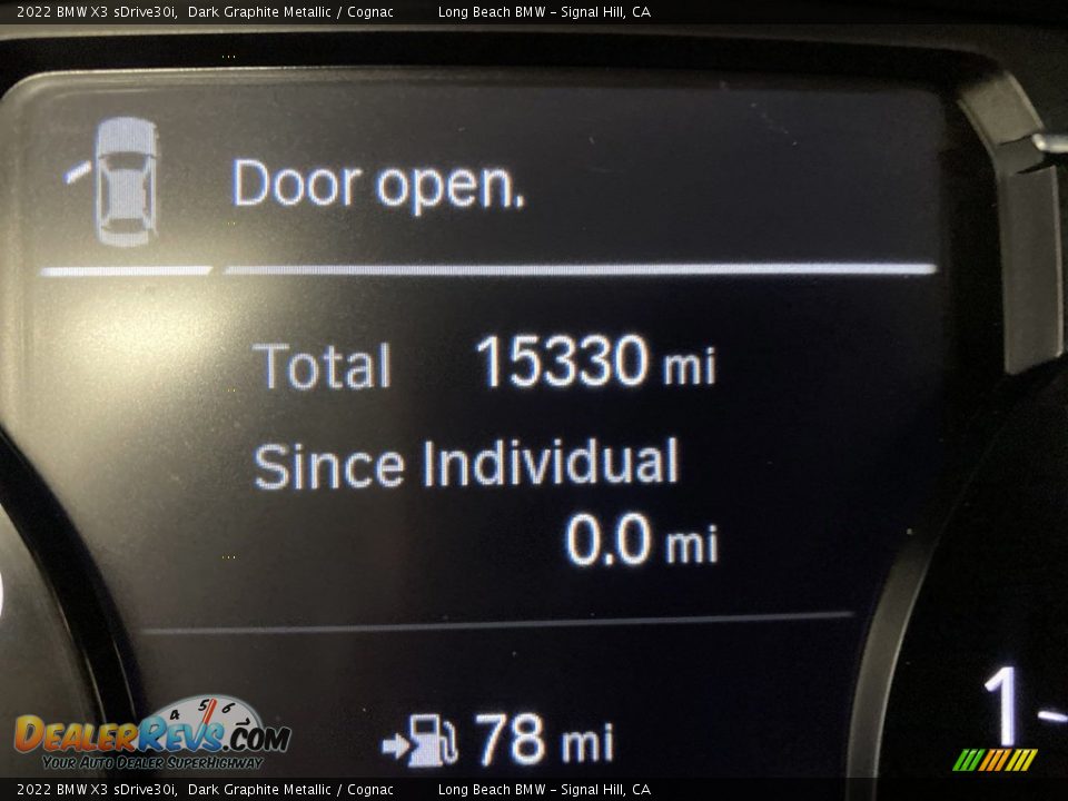 2022 BMW X3 sDrive30i Dark Graphite Metallic / Cognac Photo #21