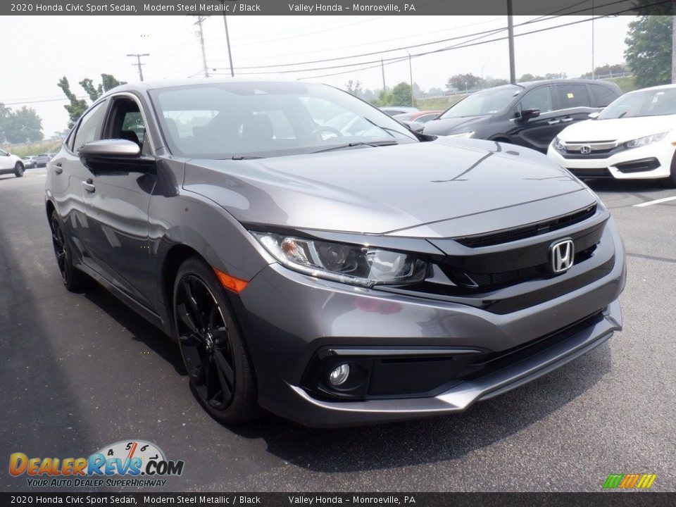 2020 Honda Civic Sport Sedan Modern Steel Metallic / Black Photo #4