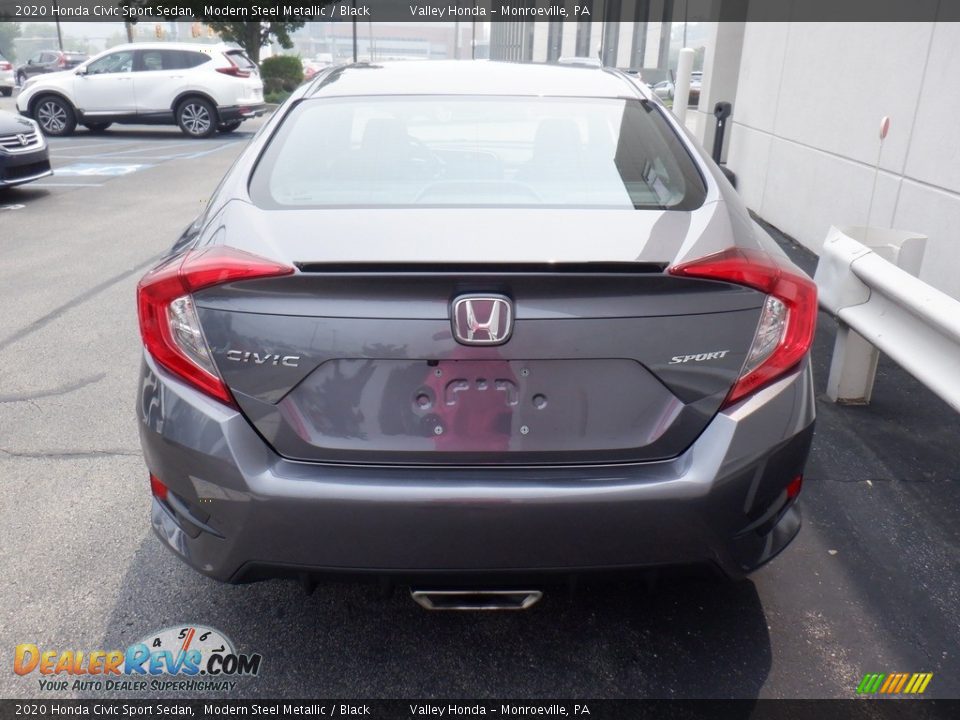 2020 Honda Civic Sport Sedan Modern Steel Metallic / Black Photo #5