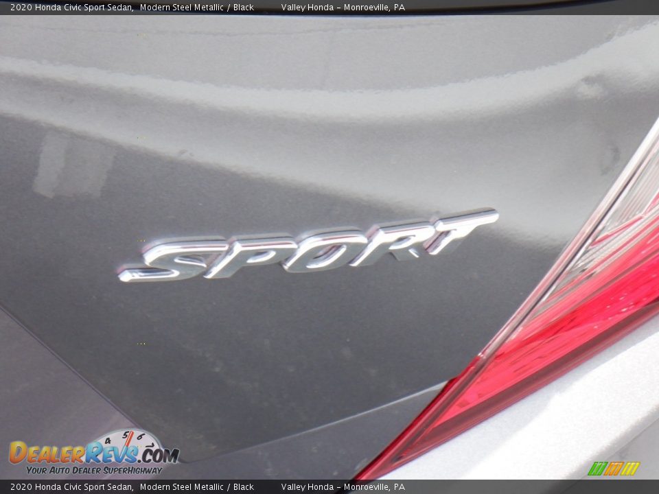 2020 Honda Civic Sport Sedan Modern Steel Metallic / Black Photo #6