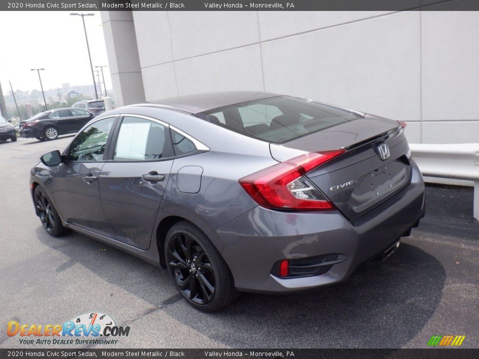 2020 Honda Civic Sport Sedan Modern Steel Metallic / Black Photo #7