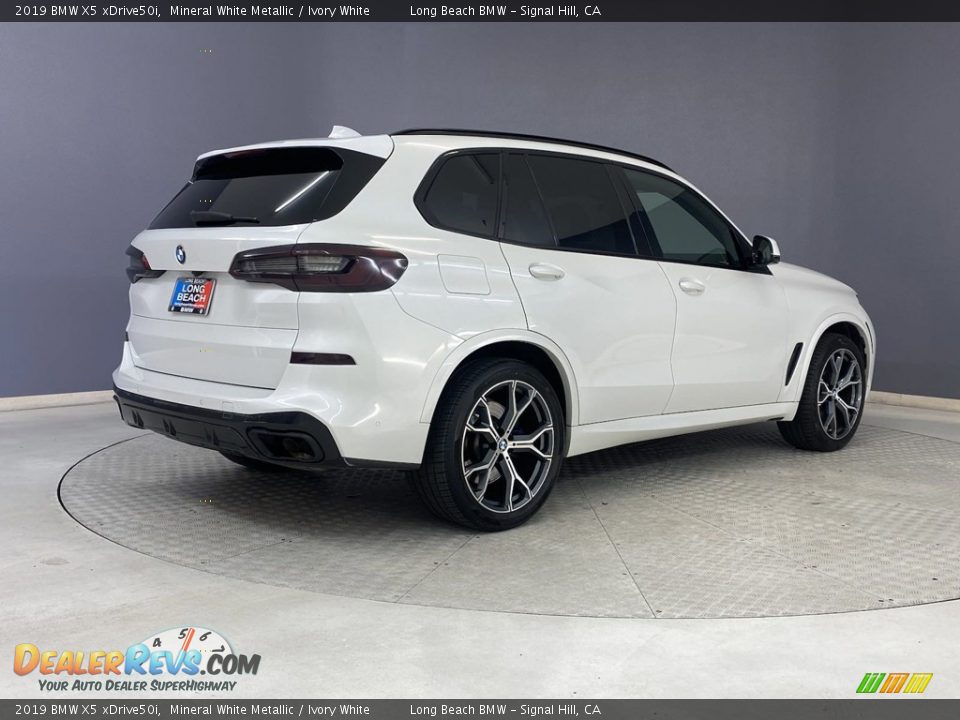 2019 BMW X5 xDrive50i Mineral White Metallic / Ivory White Photo #5