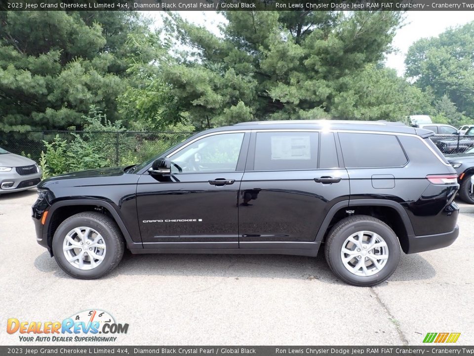 2023 Jeep Grand Cherokee L Limited 4x4 Diamond Black Crystal Pearl / Global Black Photo #2