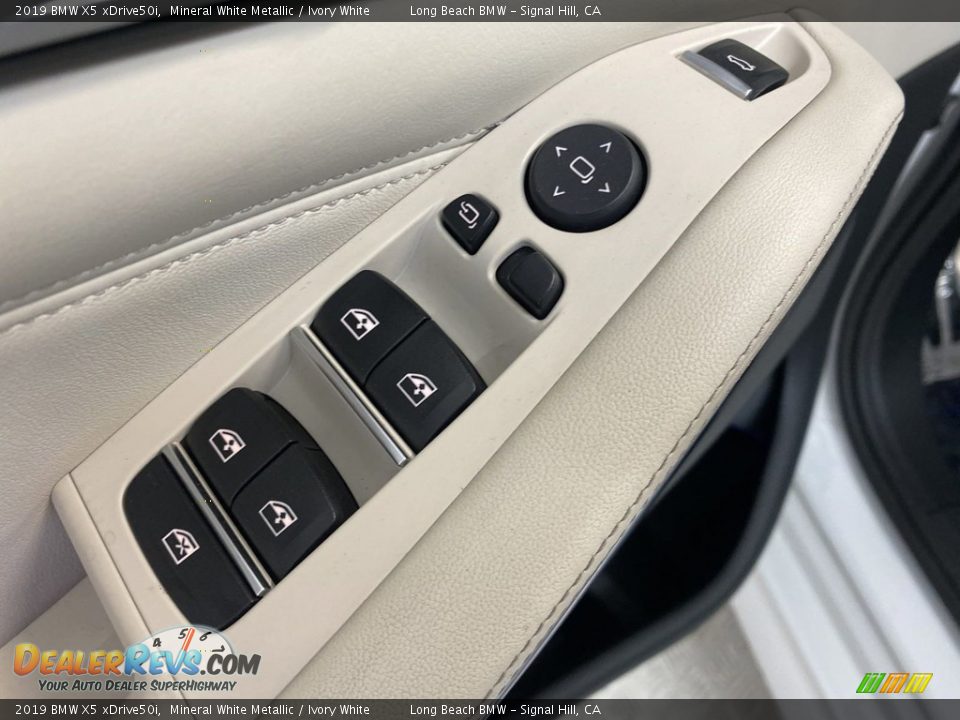 2019 BMW X5 xDrive50i Mineral White Metallic / Ivory White Photo #12