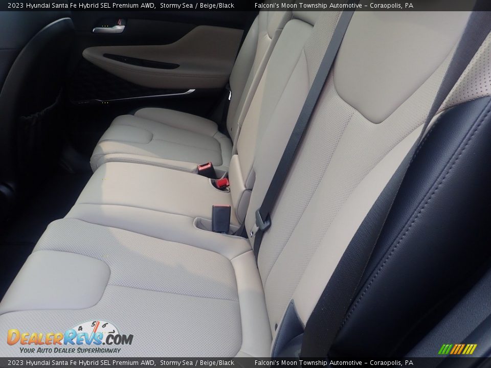 Rear Seat of 2023 Hyundai Santa Fe Hybrid SEL Premium AWD Photo #12