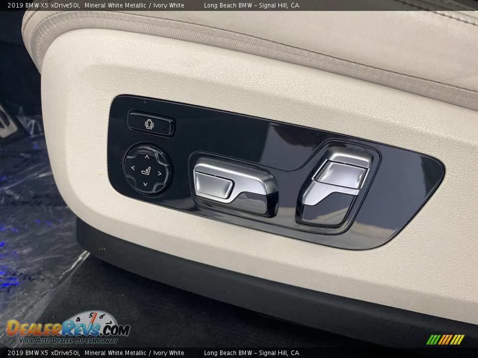 2019 BMW X5 xDrive50i Mineral White Metallic / Ivory White Photo #13