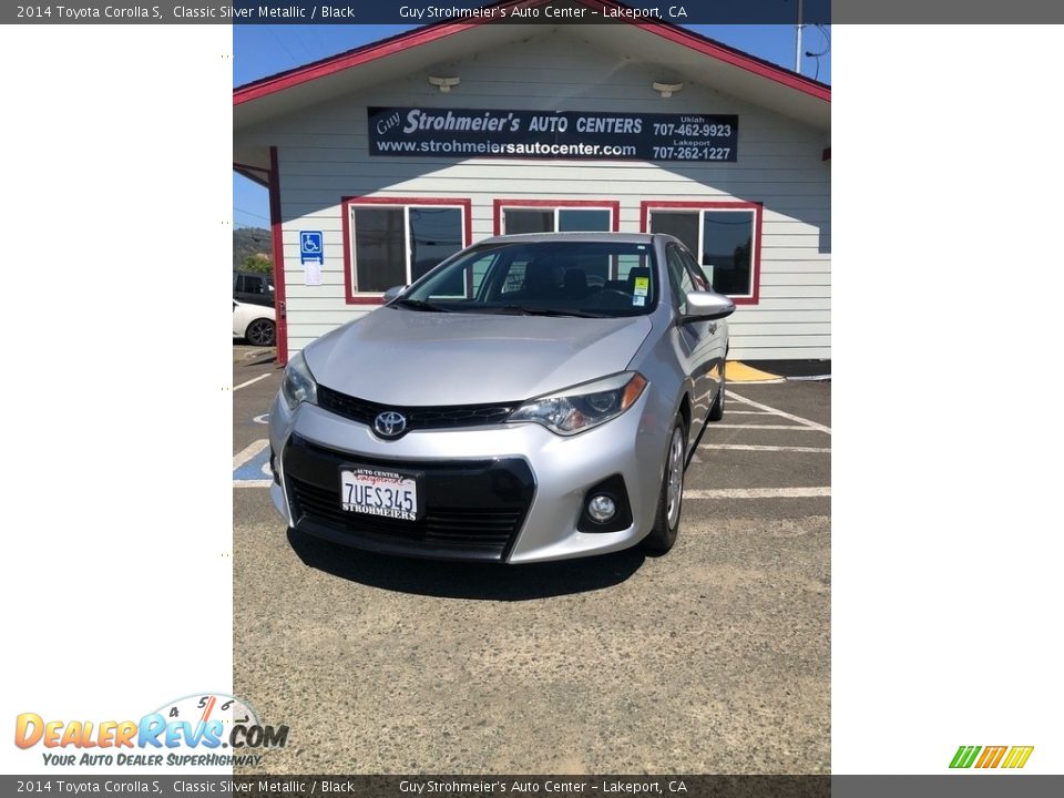 2014 Toyota Corolla S Classic Silver Metallic / Black Photo #3