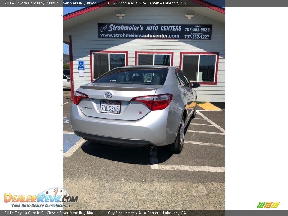 2014 Toyota Corolla S Classic Silver Metallic / Black Photo #4