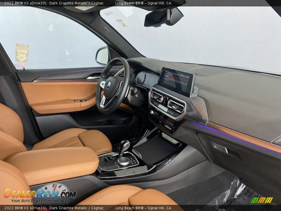 2022 BMW X3 sDrive30i Dark Graphite Metallic / Cognac Photo #33