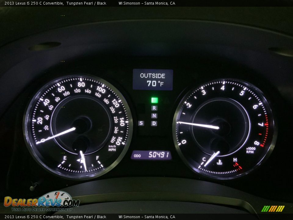 2013 Lexus IS 250 C Convertible Gauges Photo #31