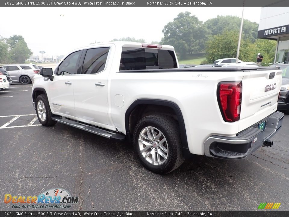 2021 GMC Sierra 1500 SLT Crew Cab 4WD White Frost Tricoat / Jet Black Photo #3