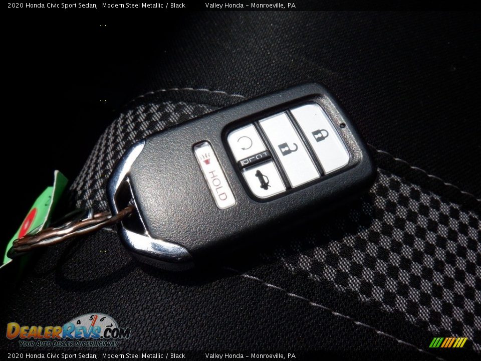 2020 Honda Civic Sport Sedan Modern Steel Metallic / Black Photo #26