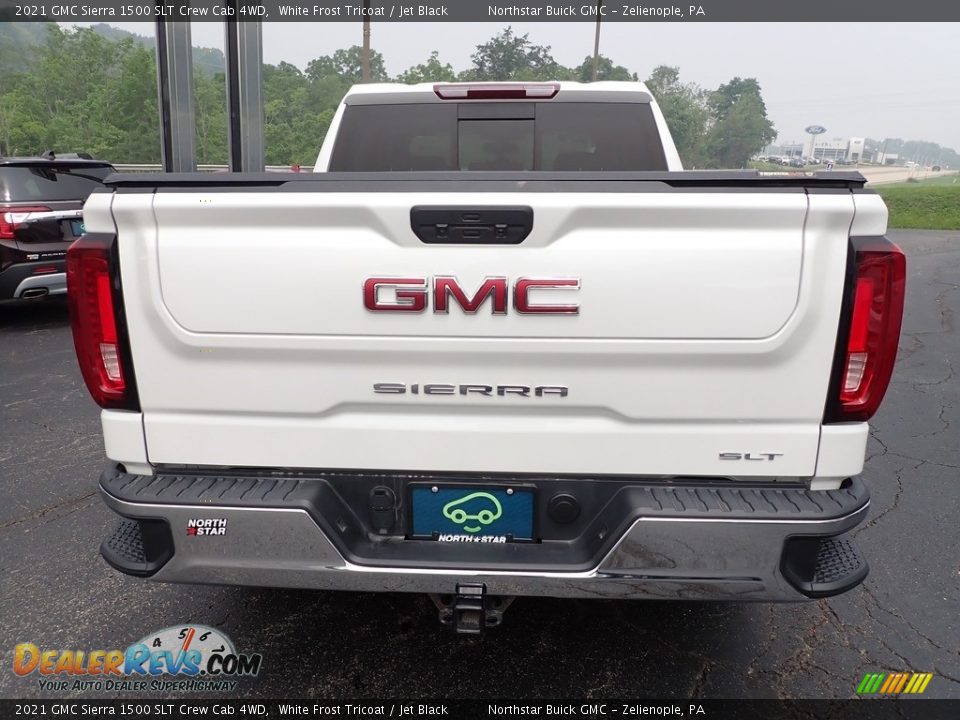 2021 GMC Sierra 1500 SLT Crew Cab 4WD White Frost Tricoat / Jet Black Photo #5