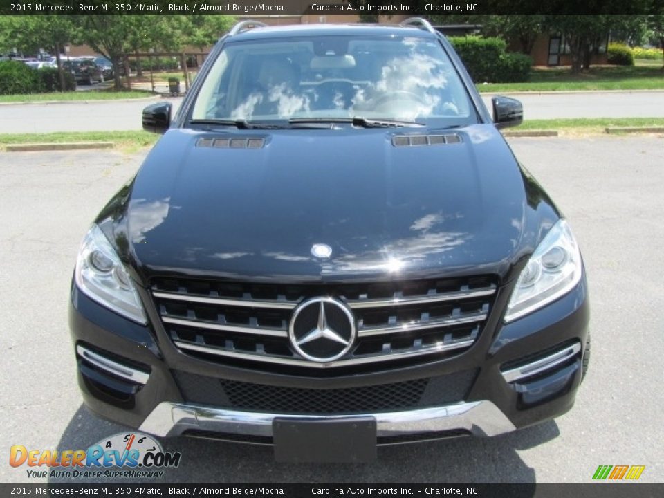 2015 Mercedes-Benz ML 350 4Matic Black / Almond Beige/Mocha Photo #5