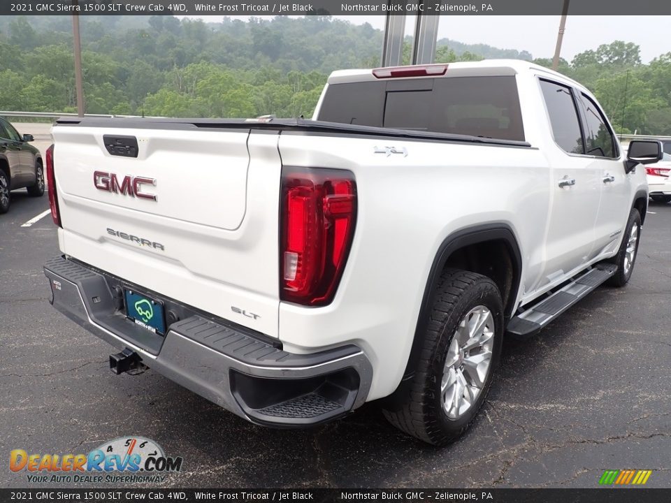 2021 GMC Sierra 1500 SLT Crew Cab 4WD White Frost Tricoat / Jet Black Photo #6