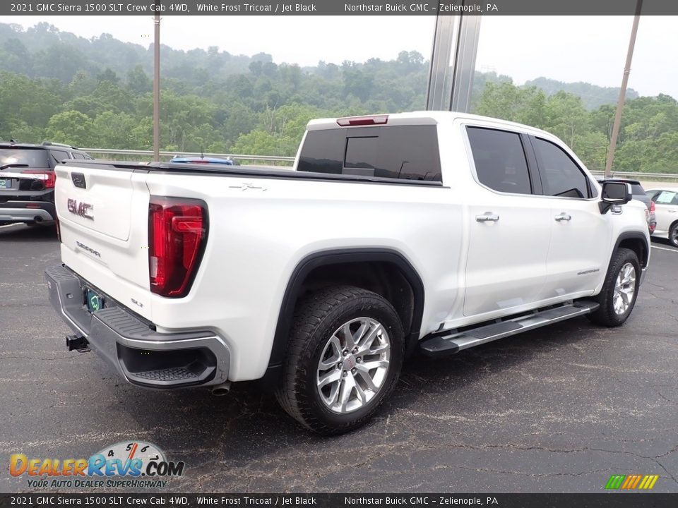 2021 GMC Sierra 1500 SLT Crew Cab 4WD White Frost Tricoat / Jet Black Photo #7