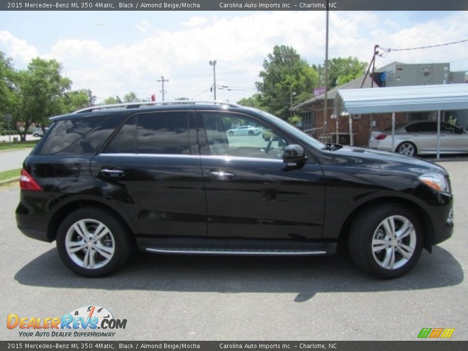 2015 Mercedes-Benz ML 350 4Matic Black / Almond Beige/Mocha Photo #11