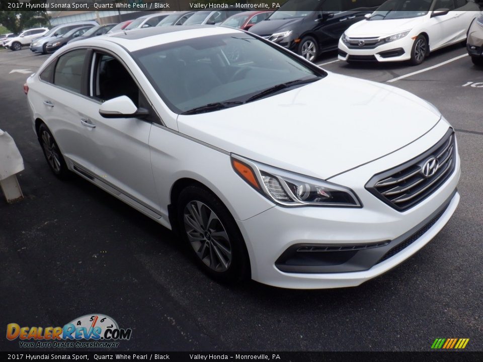 2017 Hyundai Sonata Sport Quartz White Pearl / Black Photo #6