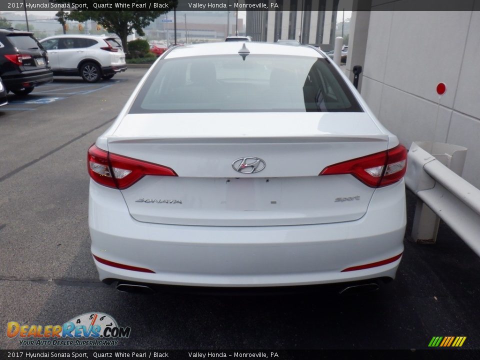 2017 Hyundai Sonata Sport Quartz White Pearl / Black Photo #8