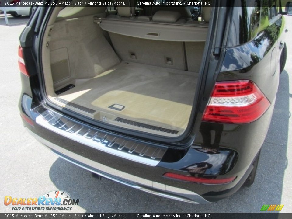 2015 Mercedes-Benz ML 350 4Matic Black / Almond Beige/Mocha Photo #20