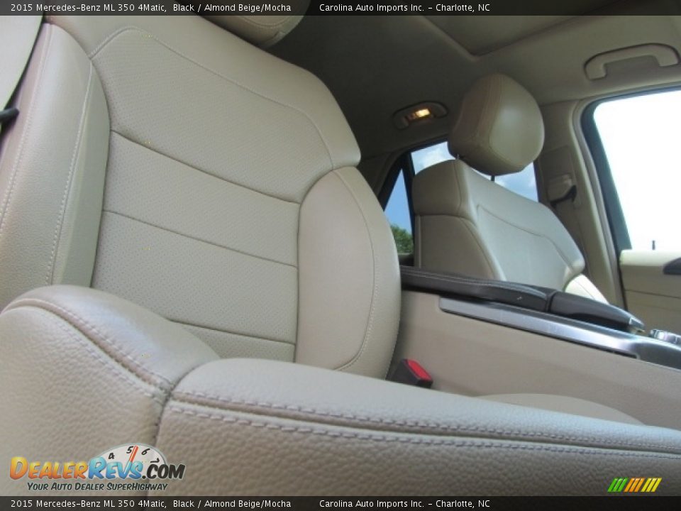 2015 Mercedes-Benz ML 350 4Matic Black / Almond Beige/Mocha Photo #22