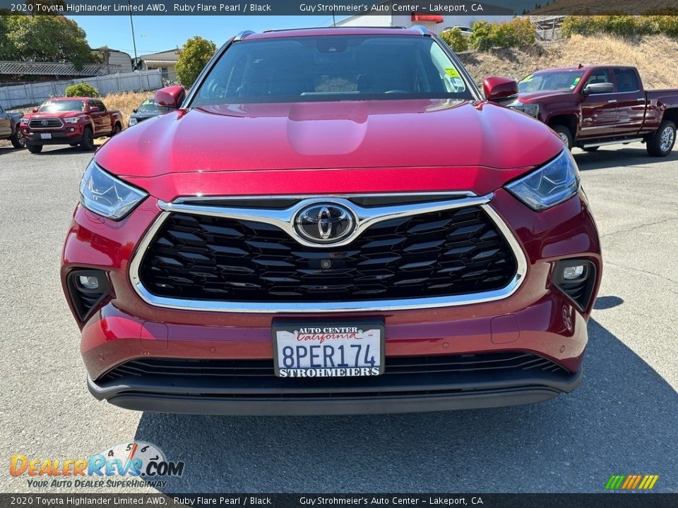 2020 Toyota Highlander Limited AWD Ruby Flare Pearl / Black Photo #2