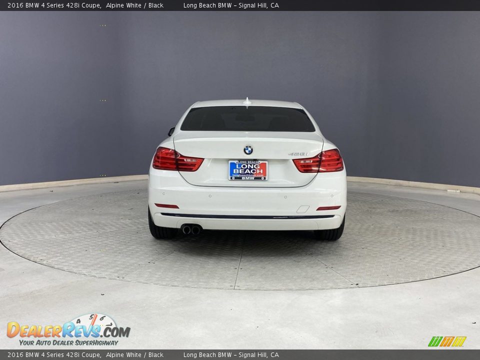 2016 BMW 4 Series 428i Coupe Alpine White / Black Photo #4