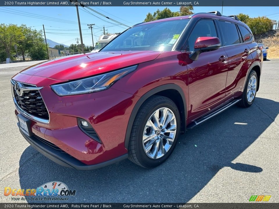 2020 Toyota Highlander Limited AWD Ruby Flare Pearl / Black Photo #3