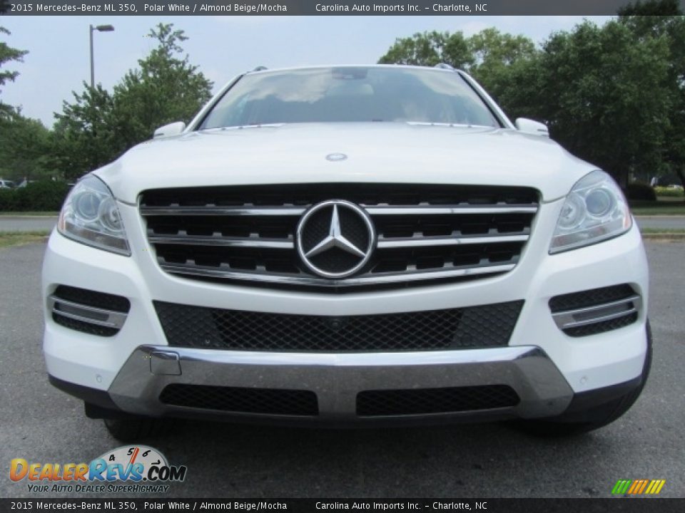 2015 Mercedes-Benz ML 350 Polar White / Almond Beige/Mocha Photo #4