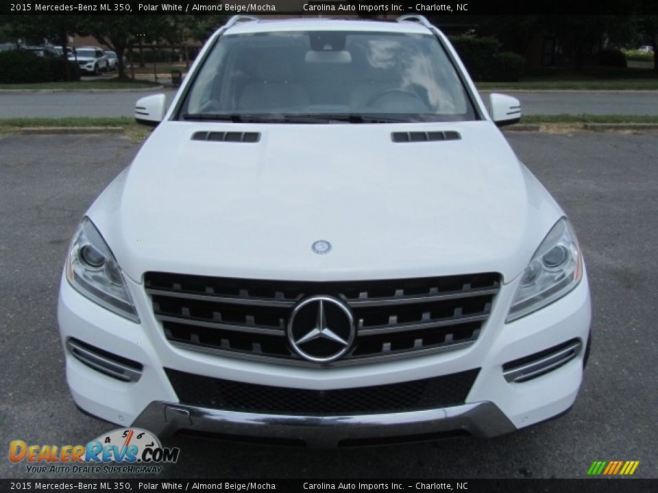 2015 Mercedes-Benz ML 350 Polar White / Almond Beige/Mocha Photo #5