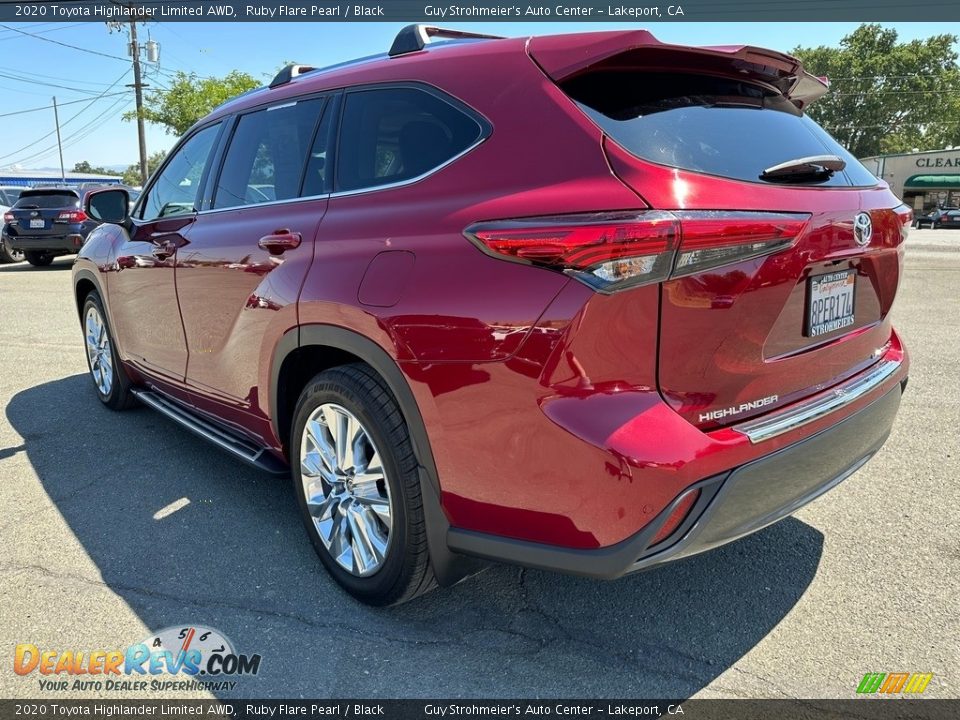 2020 Toyota Highlander Limited AWD Ruby Flare Pearl / Black Photo #4