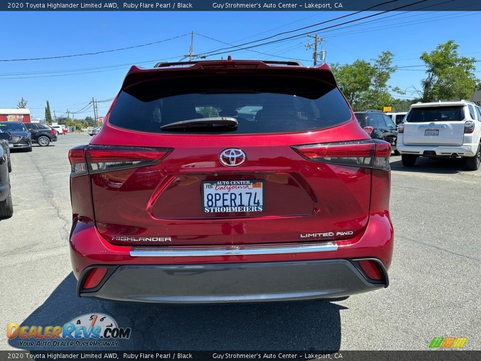 2020 Toyota Highlander Limited AWD Ruby Flare Pearl / Black Photo #5