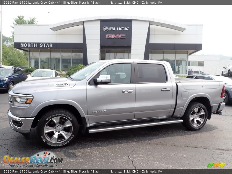 2020 Ram 1500 Laramie Crew Cab 4x4 Billet Silver Metallic / Black Photo #1