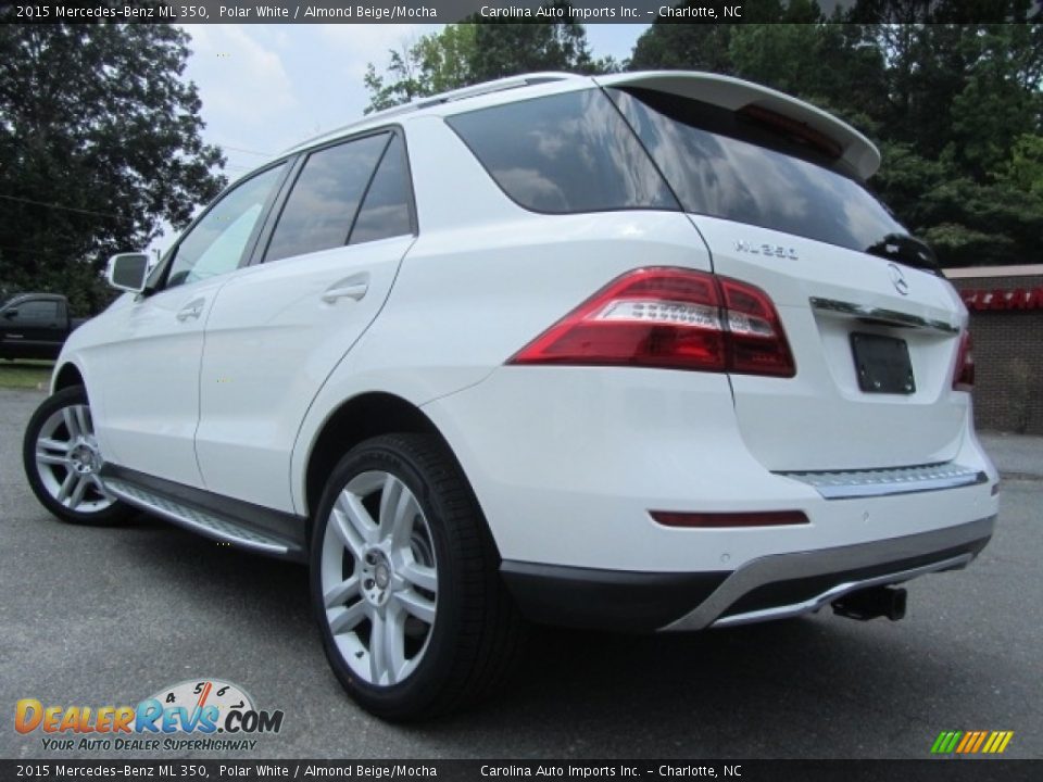 2015 Mercedes-Benz ML 350 Polar White / Almond Beige/Mocha Photo #10