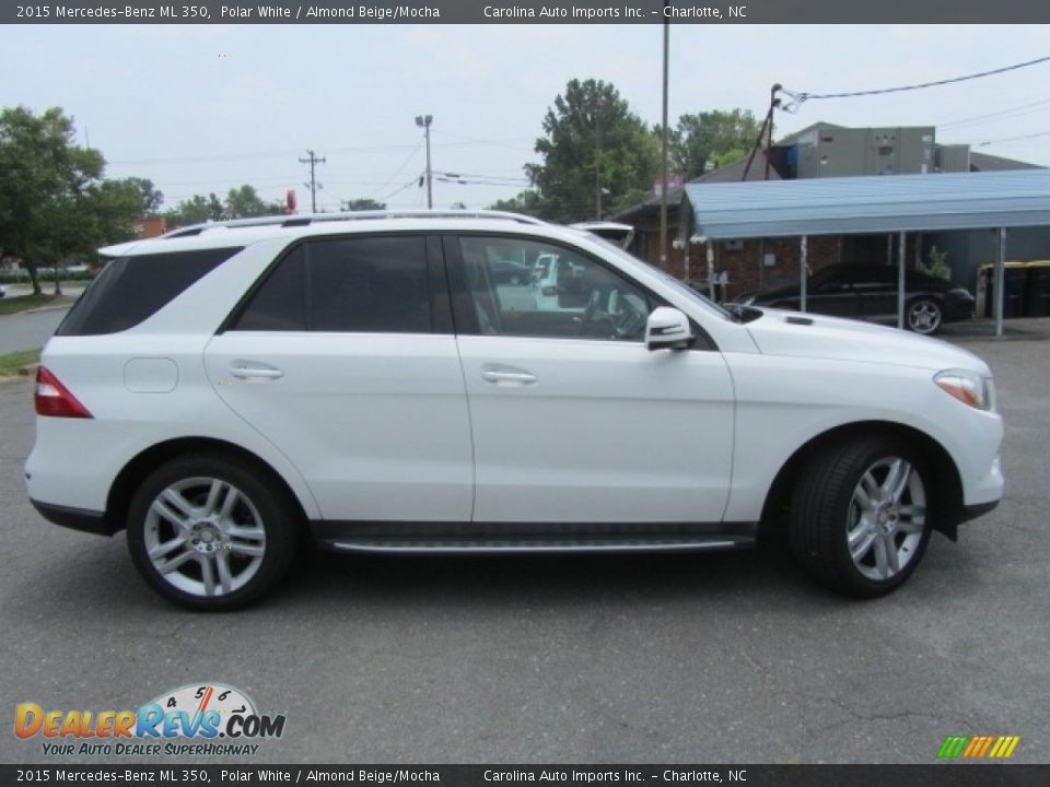 2015 Mercedes-Benz ML 350 Polar White / Almond Beige/Mocha Photo #11