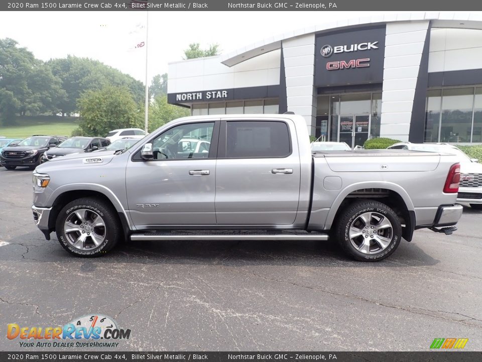 2020 Ram 1500 Laramie Crew Cab 4x4 Billet Silver Metallic / Black Photo #2