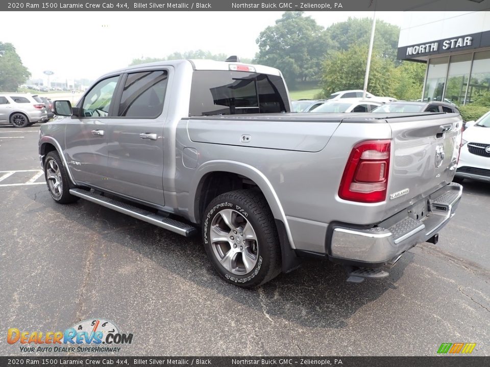 2020 Ram 1500 Laramie Crew Cab 4x4 Billet Silver Metallic / Black Photo #3