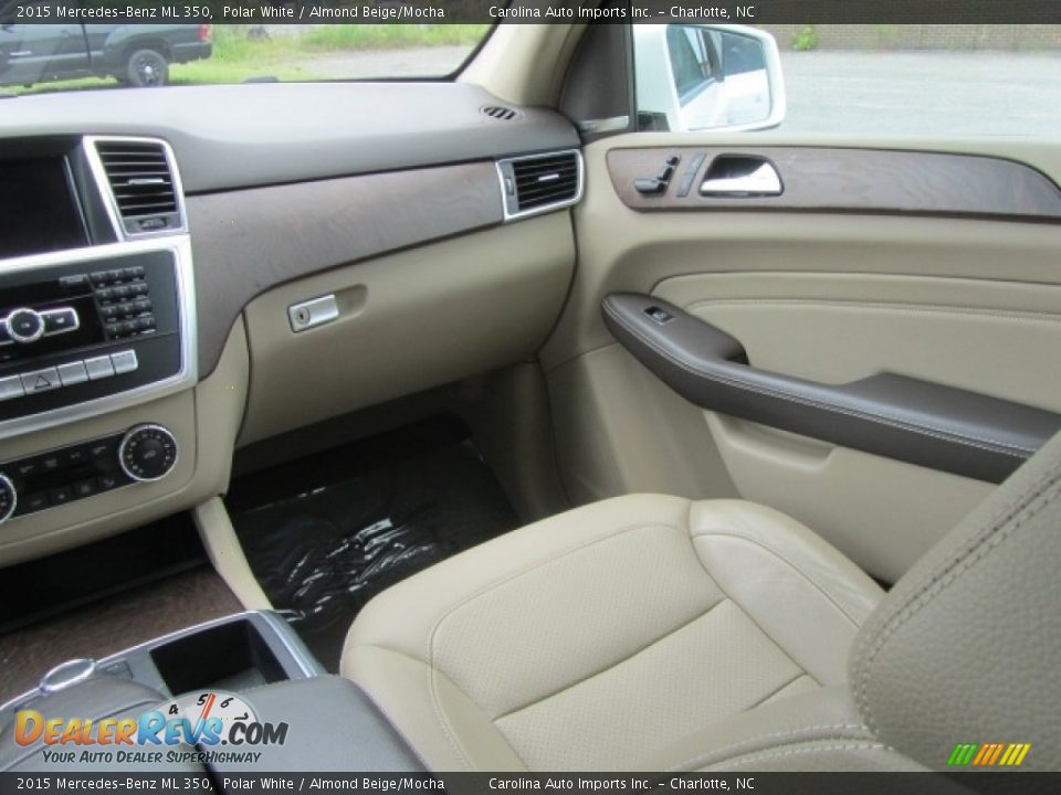 2015 Mercedes-Benz ML 350 Polar White / Almond Beige/Mocha Photo #14