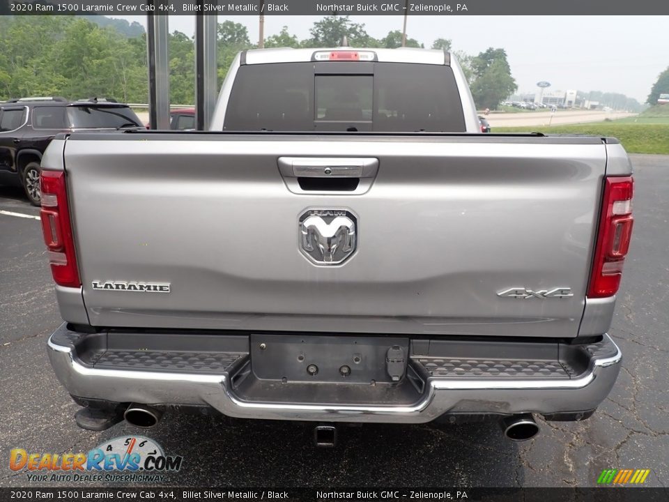 2020 Ram 1500 Laramie Crew Cab 4x4 Billet Silver Metallic / Black Photo #5