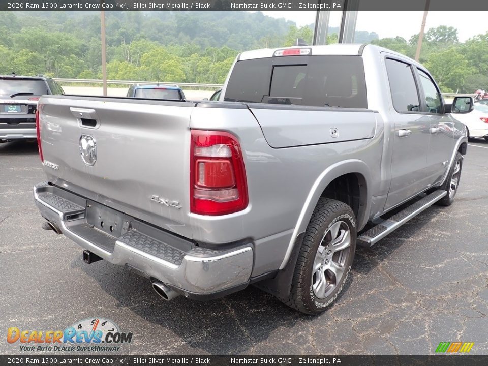 2020 Ram 1500 Laramie Crew Cab 4x4 Billet Silver Metallic / Black Photo #6