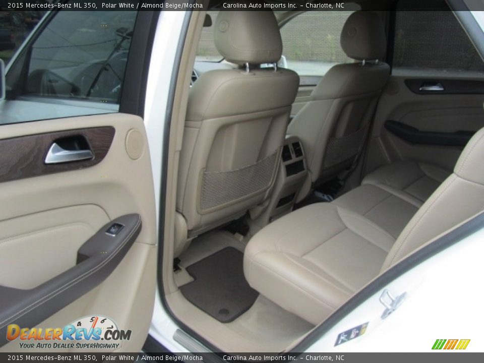 2015 Mercedes-Benz ML 350 Polar White / Almond Beige/Mocha Photo #18