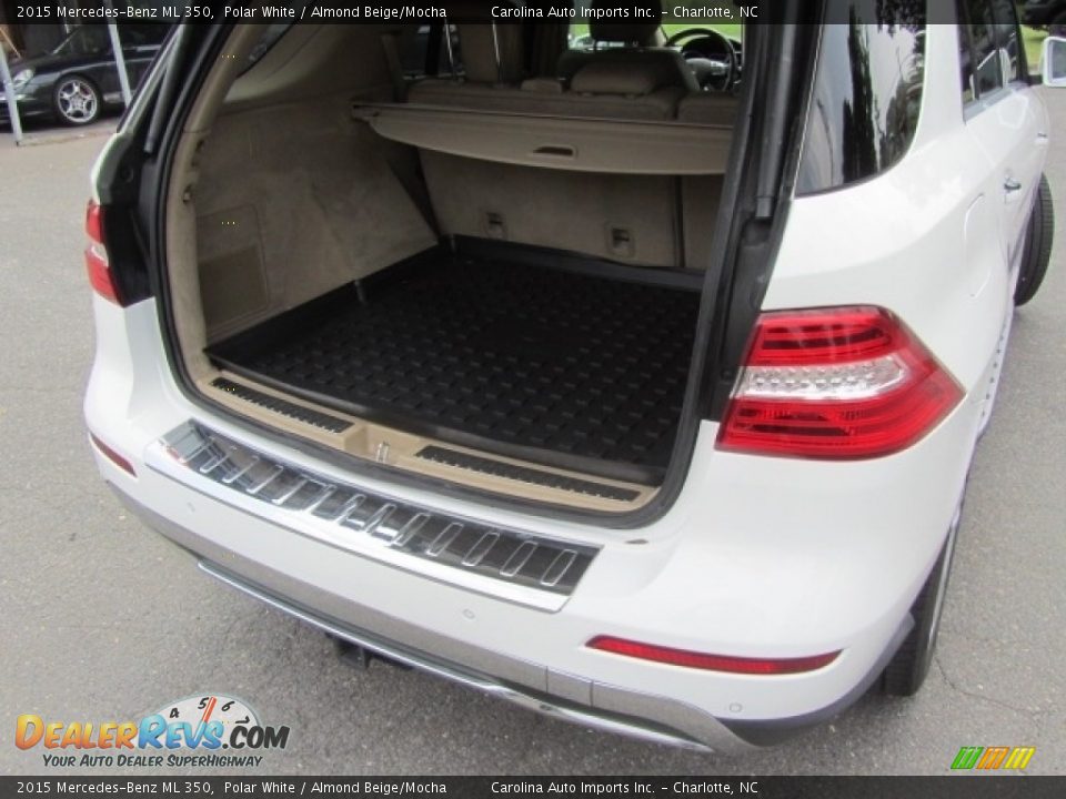 2015 Mercedes-Benz ML 350 Polar White / Almond Beige/Mocha Photo #19