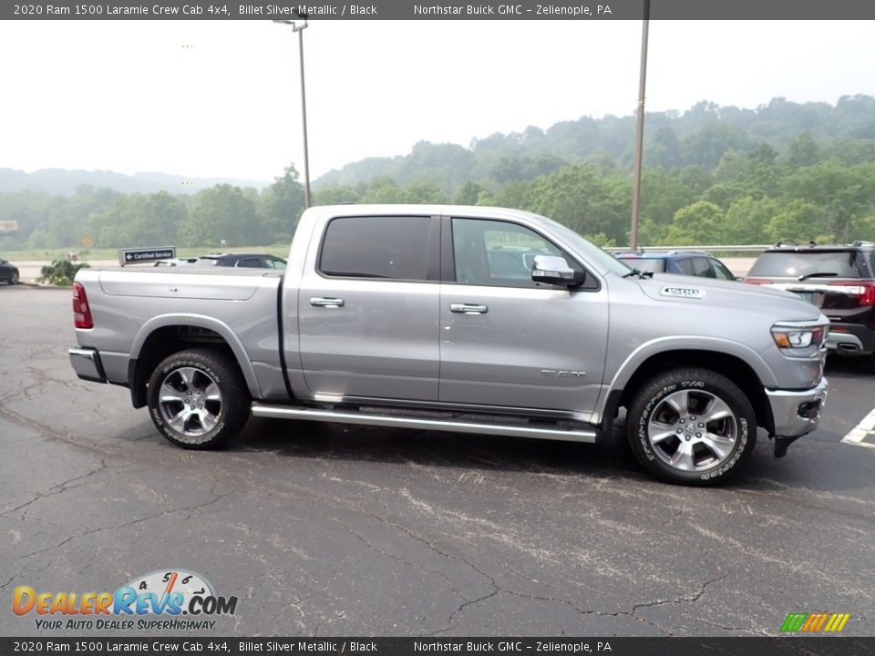 2020 Ram 1500 Laramie Crew Cab 4x4 Billet Silver Metallic / Black Photo #8