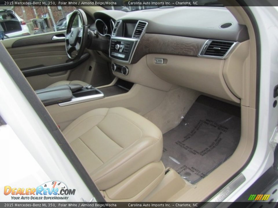 2015 Mercedes-Benz ML 350 Polar White / Almond Beige/Mocha Photo #20