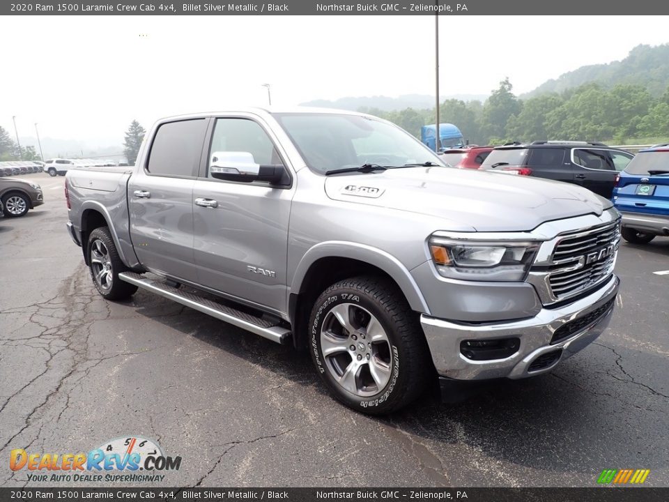 2020 Ram 1500 Laramie Crew Cab 4x4 Billet Silver Metallic / Black Photo #9