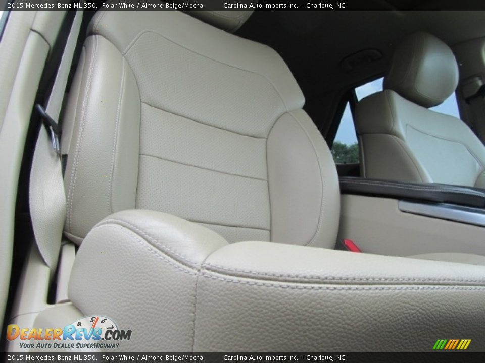 2015 Mercedes-Benz ML 350 Polar White / Almond Beige/Mocha Photo #21