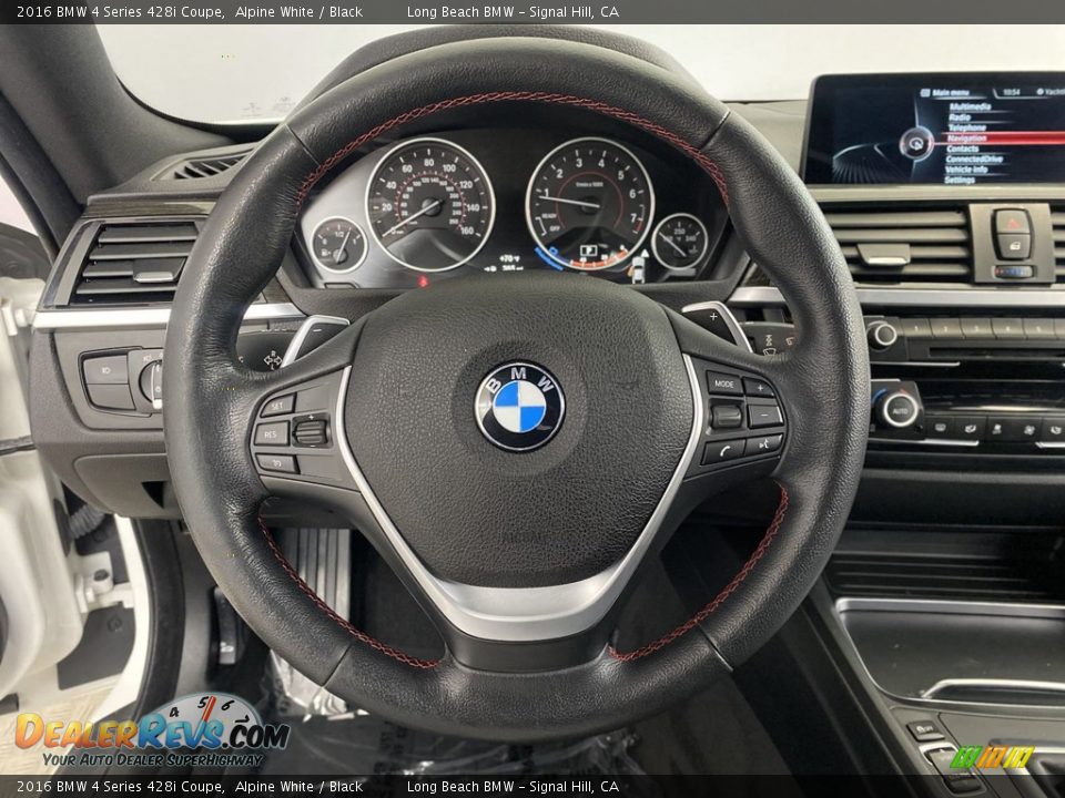 2016 BMW 4 Series 428i Coupe Alpine White / Black Photo #17