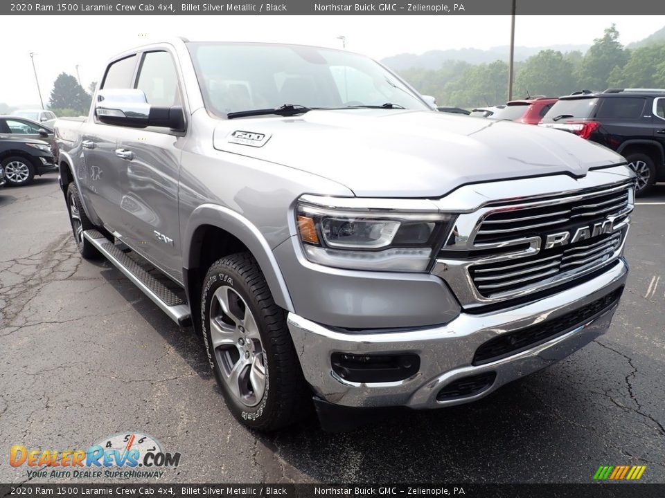 2020 Ram 1500 Laramie Crew Cab 4x4 Billet Silver Metallic / Black Photo #10